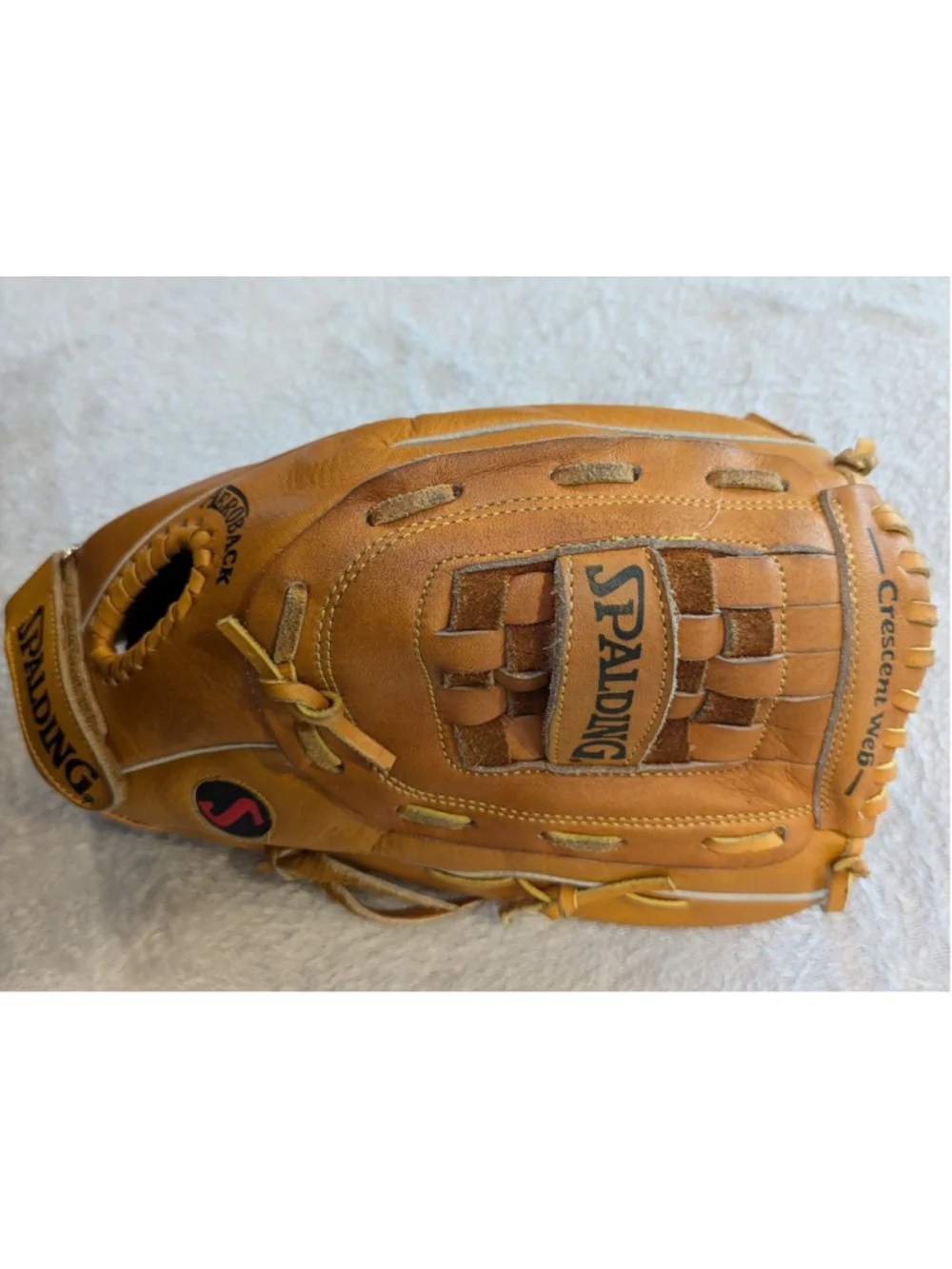 Men's Spalding Baseball Glove Brown Top Grain Leather Competition Series